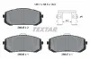 Bremsbelagsatz, Scheibenbremse Vorderachse TEXTAR 2664501