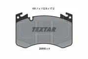 Bremsbelagsatz, Scheibenbremse Vorderachse TEXTAR 2685601