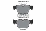 Bremsbelagsatz, Scheibenbremse Hinterachse TEXTAR 2699701