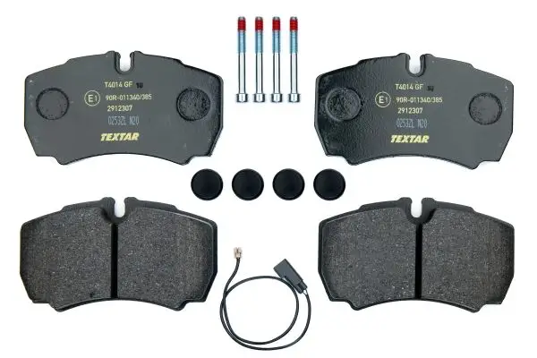 Bremsbelagsatz, Scheibenbremse Hinterachse TEXTAR 2912307