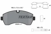 Bremsbelagsatz, Scheibenbremse TEXTAR 2920002