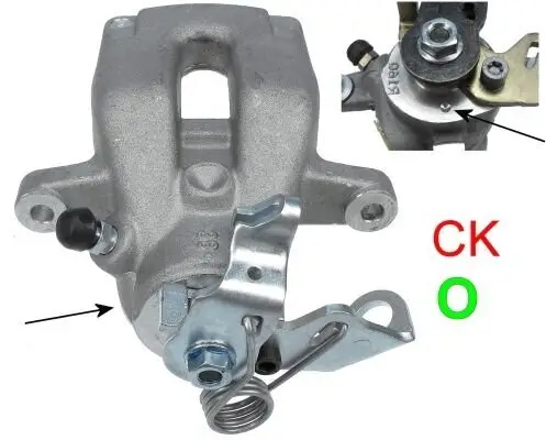 Bremssattel Hinterachse rechts TEXTAR 38183300 Bild Bremssattel Hinterachse rechts TEXTAR 38183300