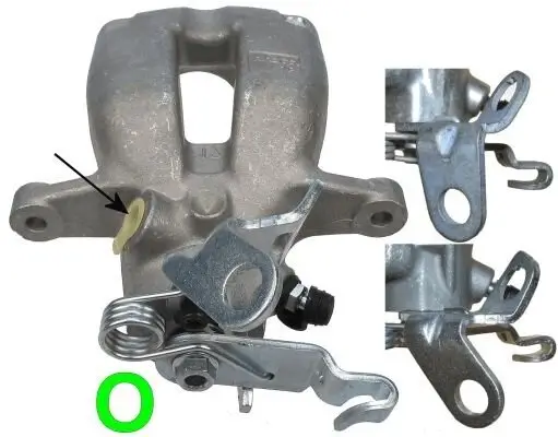 Bremssattel Hinterachse rechts TEXTAR 38192300 Bild Bremssattel Hinterachse rechts TEXTAR 38192300