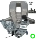 Bremssattel Hinterachse links TEXTAR 38202700