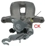 Bremssattel Hinterachse links TEXTAR 38219400