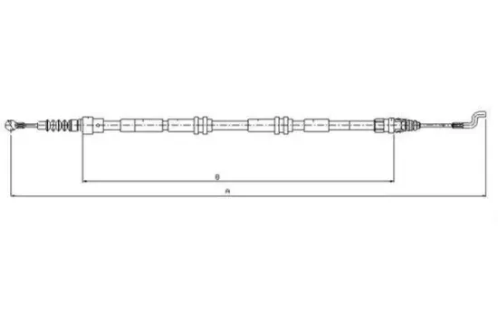 Seilzug, Feststellbremse hinten links hinten rechts TEXTAR 44046500 Bild Seilzug, Feststellbremse hinten links hinten rechts TEXTAR 44046500