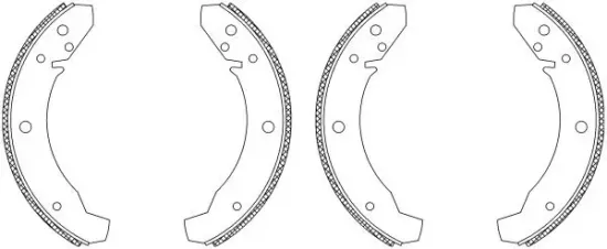 Bremsbackensatz Hinterachse TEXTAR 83007800 Bild Bremsbackensatz Hinterachse TEXTAR 83007800