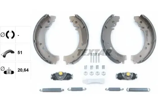 Bremsbackensatz Hinterachse TEXTAR 83029100 Bild Bremsbackensatz Hinterachse TEXTAR 83029100