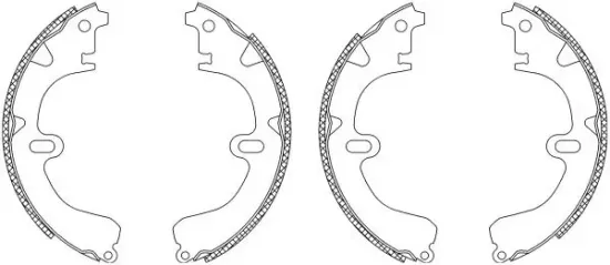 Bremsbackensatz Hinterachse TEXTAR 83032500 Bild Bremsbackensatz Hinterachse TEXTAR 83032500