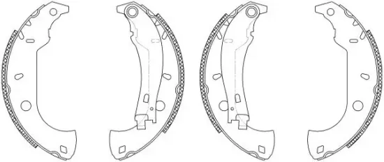 Bremsbackensatz Hinterachse TEXTAR 83037004 Bild Bremsbackensatz Hinterachse TEXTAR 83037004
