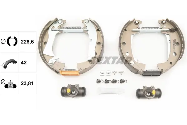 Bremsbackensatz Vorderachse TEXTAR 84000100