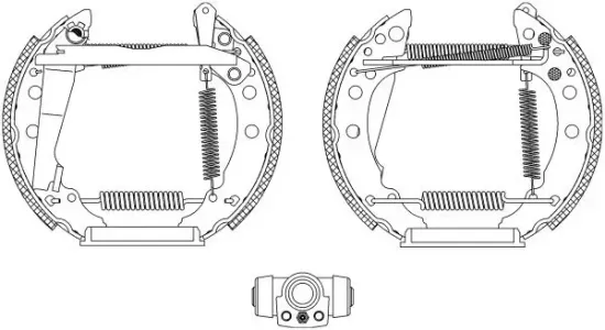 Bremsbackensatz Hinterachse TEXTAR 84018202 Bild Bremsbackensatz Hinterachse TEXTAR 84018202