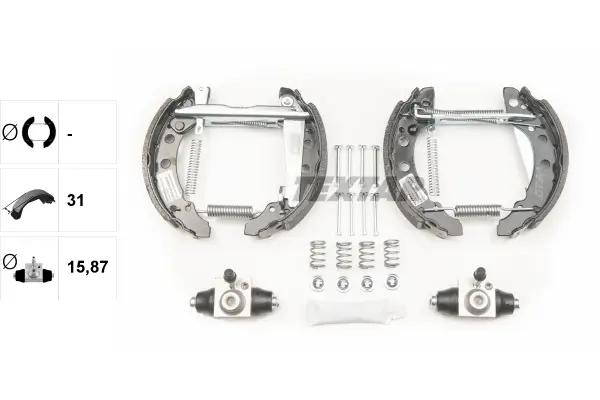 Bremsbackensatz Hinterachse TEXTAR 84018202