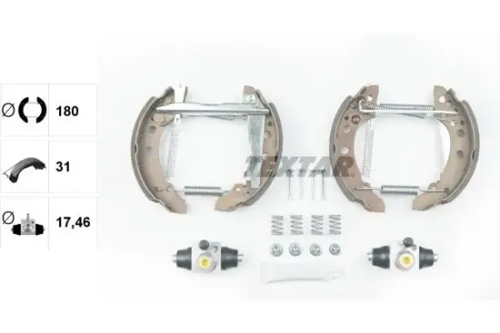 Bremsbackensatz Hinterachse TEXTAR 84018205 Bild Bremsbackensatz Hinterachse TEXTAR 84018205