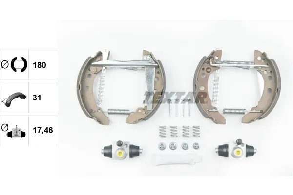 Bremsbackensatz Hinterachse TEXTAR 84018205