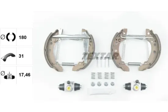 Bremsbackensatz Hinterachse TEXTAR 84018205 Bild Bremsbackensatz Hinterachse TEXTAR 84018205