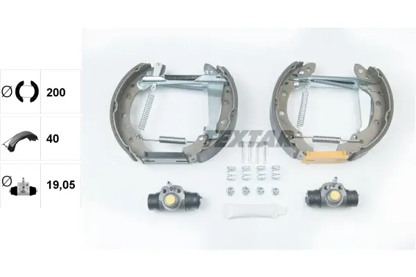 Bremsbackensatz Hinterachse TEXTAR 84018301