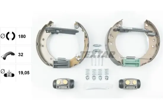 Bremsbackensatz Hinterachse TEXTAR 84020700 Bild Bremsbackensatz Hinterachse TEXTAR 84020700