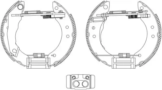 Bremsbackensatz Hinterachse TEXTAR 84020701 Bild Bremsbackensatz Hinterachse TEXTAR 84020701