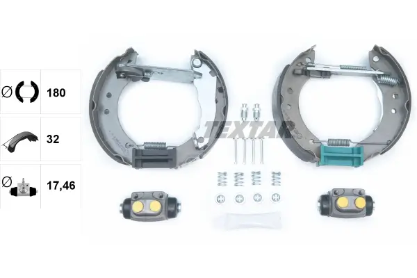 Bremsbackensatz Hinterachse TEXTAR 84020701