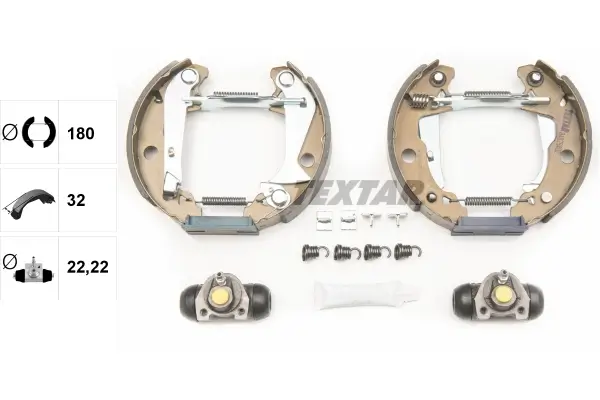 Bremsbackensatz Hinterachse TEXTAR 84029402