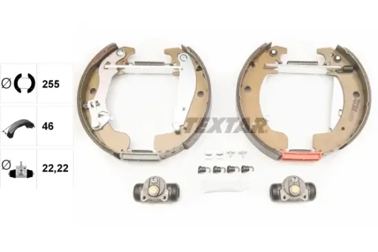 Bremsbackensatz Hinterachse TEXTAR 84029700 Bild Bremsbackensatz Hinterachse TEXTAR 84029700