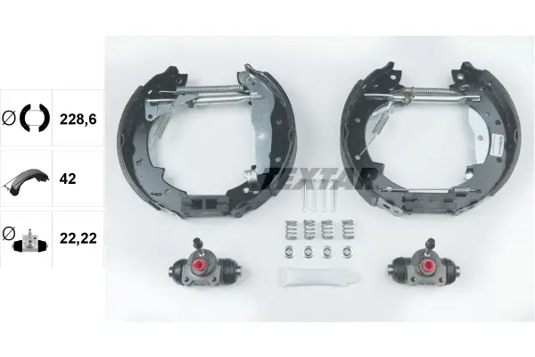 Bremsbackensatz Hinterachse TEXTAR 84030403