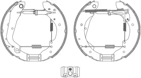 Bremsbackensatz Hinterachse TEXTAR 84030600 Bild Bremsbackensatz Hinterachse TEXTAR 84030600