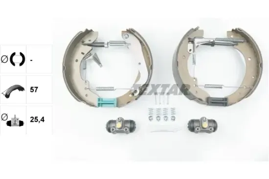 Bremsbackensatz Hinterachse TEXTAR 84030600 Bild Bremsbackensatz Hinterachse TEXTAR 84030600