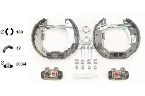 Bremsbackensatz Hinterachse TEXTAR 84031201 Bild Bremsbackensatz Hinterachse TEXTAR 84031201