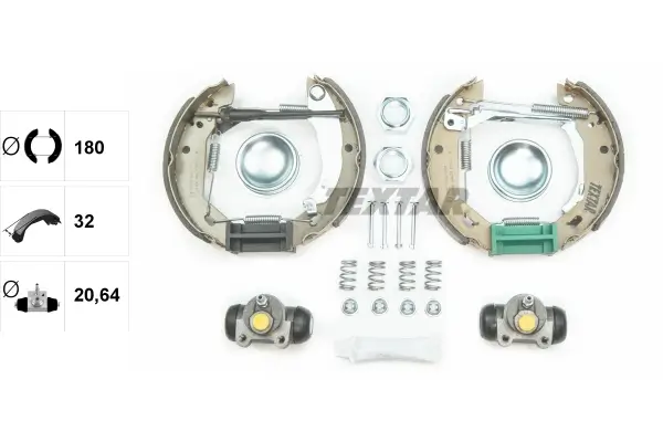 Bremsbackensatz Hinterachse TEXTAR 84031203