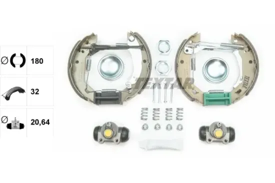 Bremsbackensatz Hinterachse TEXTAR 84031203 Bild Bremsbackensatz Hinterachse TEXTAR 84031203