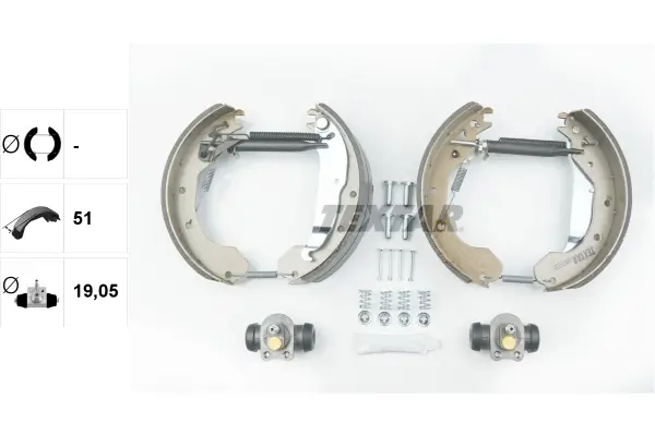 Bremsbackensatz Hinterachse TEXTAR 84033200