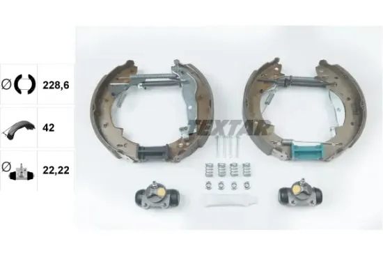 Bremsbackensatz Hinterachse TEXTAR 84033800 Bild Bremsbackensatz Hinterachse TEXTAR 84033800