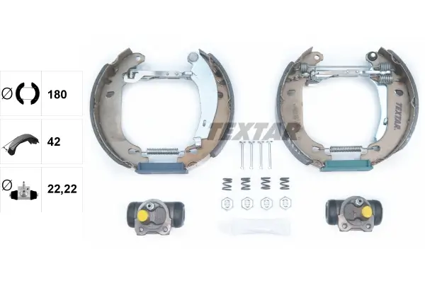 Bremsbackensatz Hinterachse TEXTAR 84037411