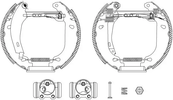 Bremsbackensatz Hinterachse TEXTAR 84037401