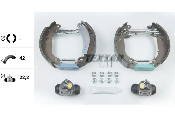 Bremsbackensatz Hinterachse TEXTAR 84037401