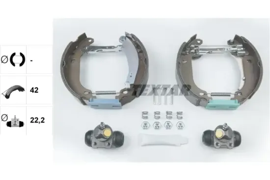 Bremsbackensatz Hinterachse TEXTAR 84037401 Bild Bremsbackensatz Hinterachse TEXTAR 84037401