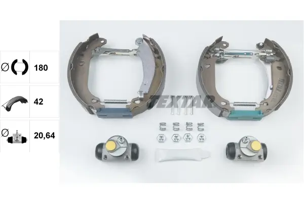 Bremsbackensatz Hinterachse TEXTAR 84037402