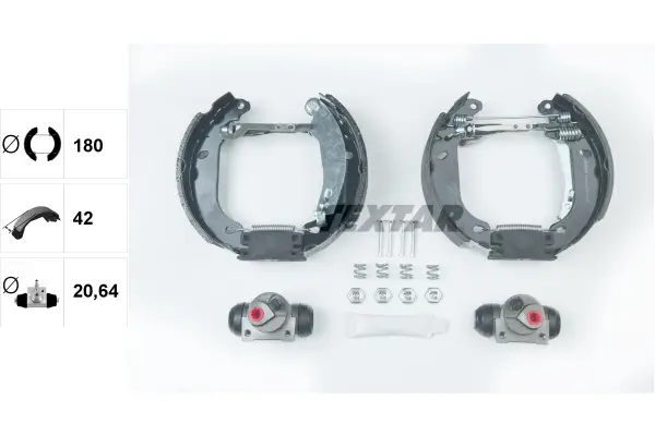 Bremsbackensatz Hinterachse TEXTAR 84037406