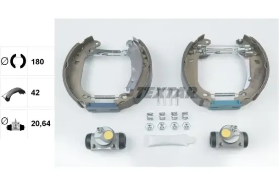 Bremsbackensatz Hinterachse TEXTAR 84037408 Bild Bremsbackensatz Hinterachse TEXTAR 84037408