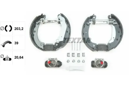 Bremsbackensatz Hinterachse TEXTAR 84037901 Bild Bremsbackensatz Hinterachse TEXTAR 84037901