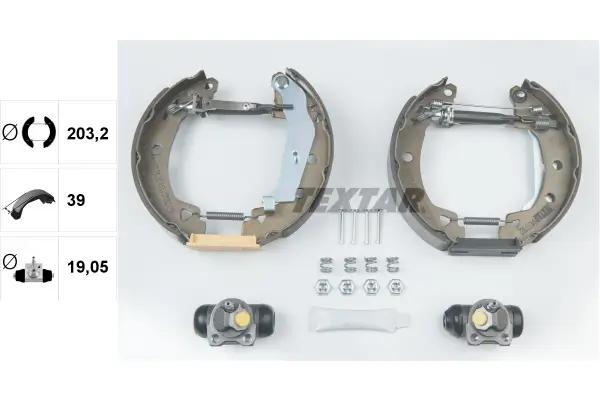 Bremsbackensatz Hinterachse TEXTAR 84037902