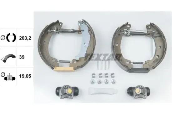 Bremsbackensatz Hinterachse TEXTAR 84037902 Bild Bremsbackensatz Hinterachse TEXTAR 84037902