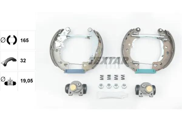 Bremsbackensatz Hinterachse TEXTAR 84038000