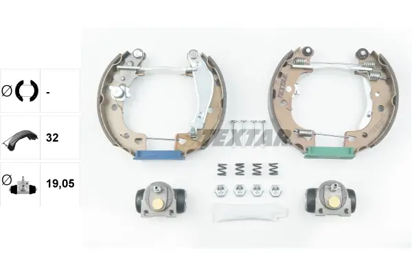 Bremsbackensatz Hinterachse TEXTAR 84038001