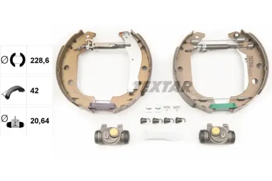 Bremsbackensatz Hinterachse TEXTAR 84038100 Bild Bremsbackensatz Hinterachse TEXTAR 84038100