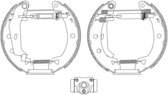 Bremsbackensatz Hinterachse TEXTAR 84038600 Bild Bremsbackensatz Hinterachse TEXTAR 84038600