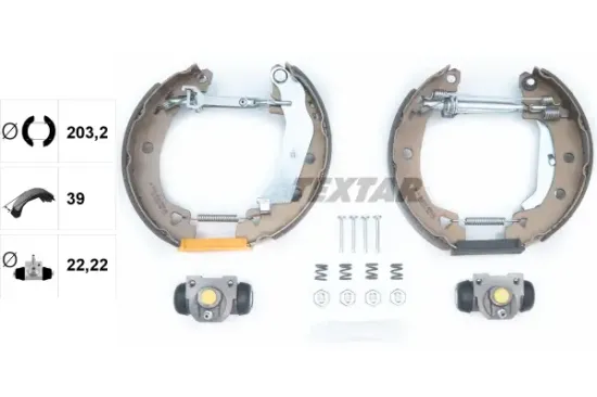 Bremsbackensatz Hinterachse TEXTAR 84038600 Bild Bremsbackensatz Hinterachse TEXTAR 84038600