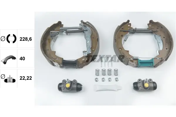 Bremsbackensatz Hinterachse TEXTAR 84041200